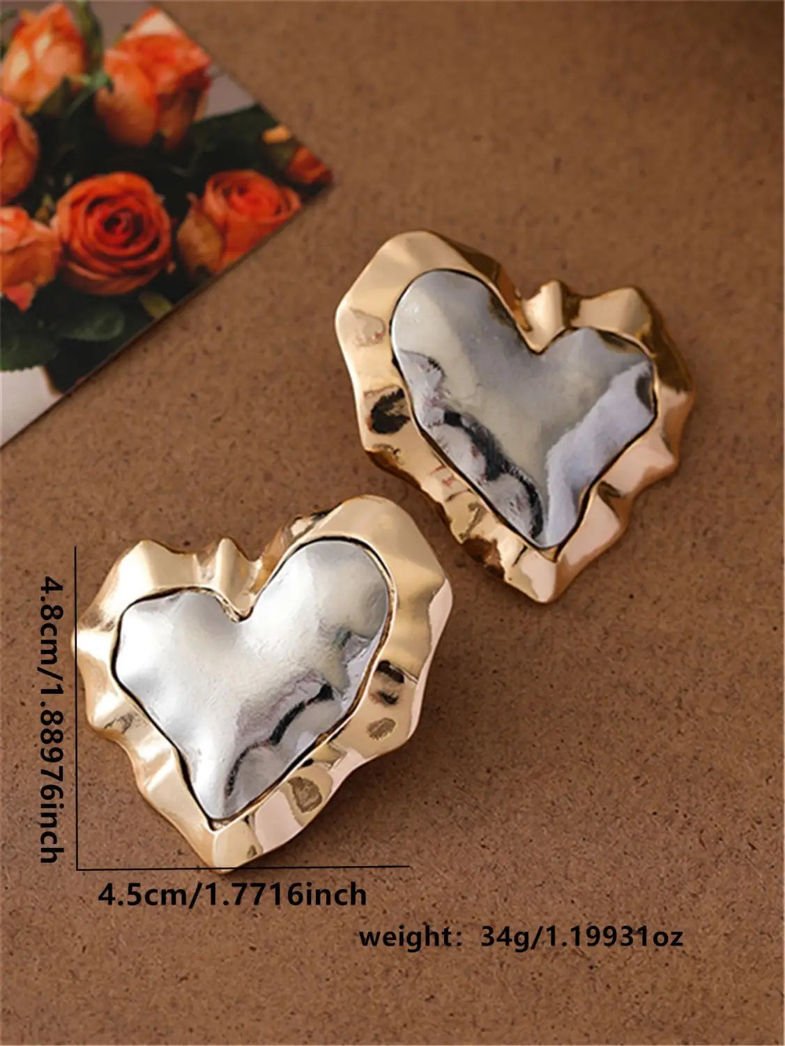 Love Color-block Ear Stud