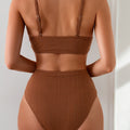 Rib Fabric Fashion Two-piece Suit Bikini - Norellé