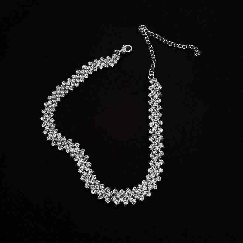Full Rhinestone Necklace Necklace Clavicle Chain Necklace Fashion Necklace - Norellé