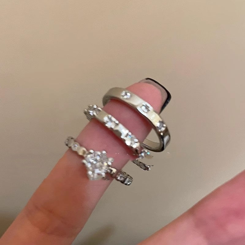 Korean Style Hot Refined And Simple Zircon Ring - Norellé