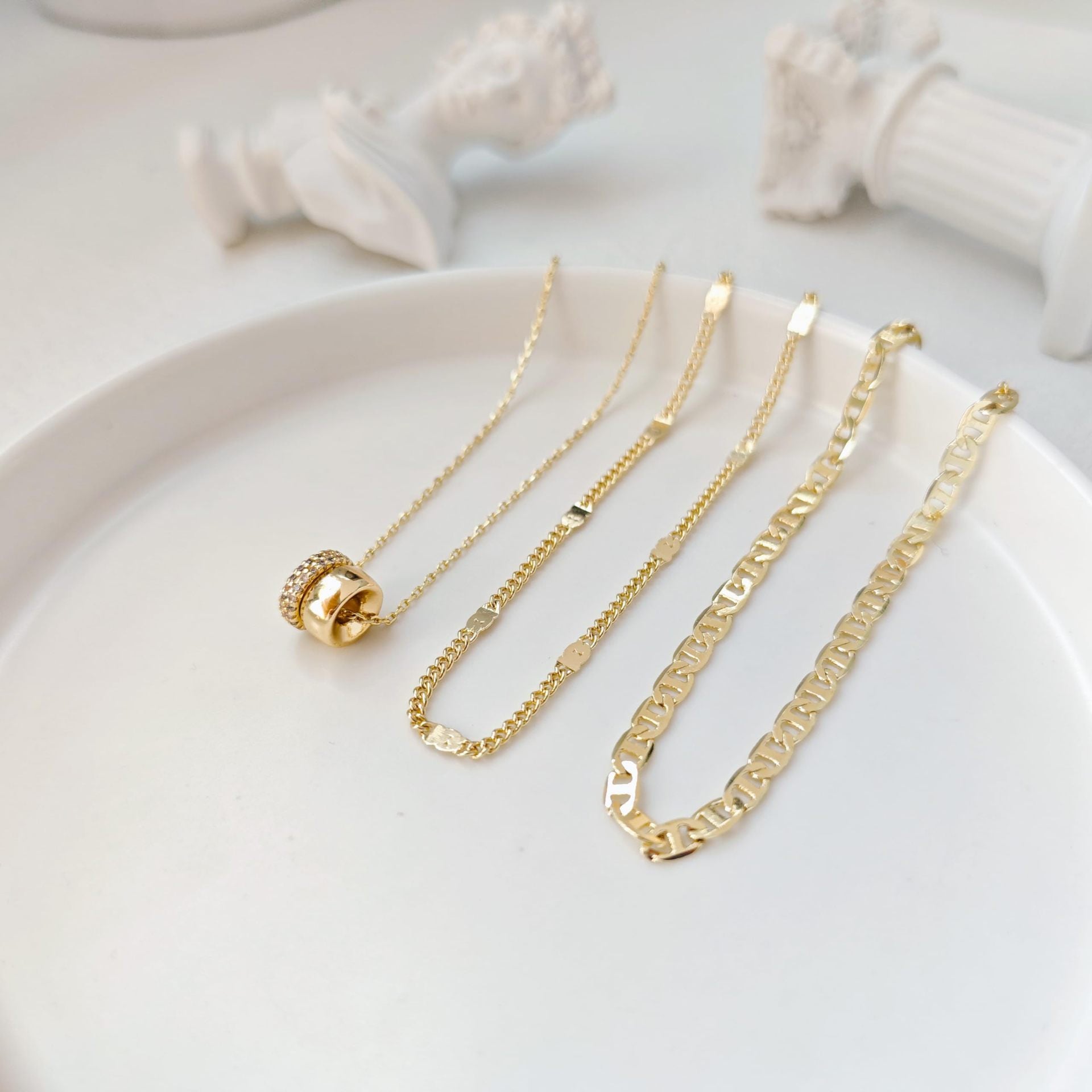 Necklace Zircon-laid Necklace Suit Women - Norellé