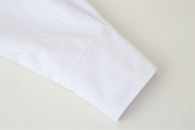 Pure Color Tied Large Profile Long Sleeve Shirt