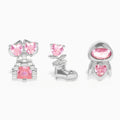 Couple Cartoon Character Zircon Stud Earrings For Women - Norellé