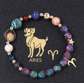 Natural Volcanic Rock Electroplating Twelve Constellations Bracelets - Norellé
