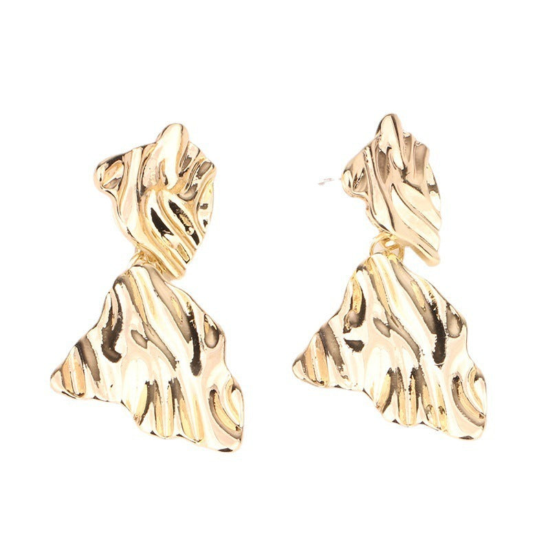Fashion Exaggerated Irregular Earrings Simple Geometric Female Vintage Earrings - Norellé