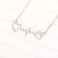 Cat Paw Necklace Heartbeat Chart - Norellé