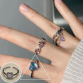 Shiny Geometric Ring Female Fashion Temperament Multi-layer Line Open Ring I - Norellé