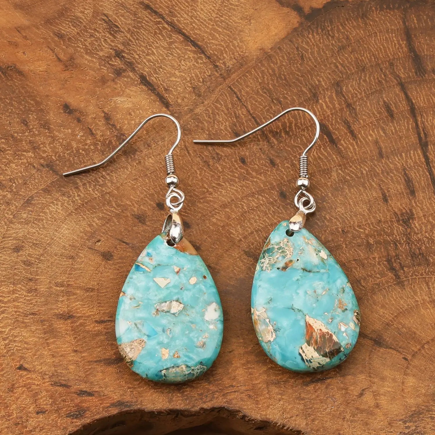 Women’s Natural Stone Simple Earrings