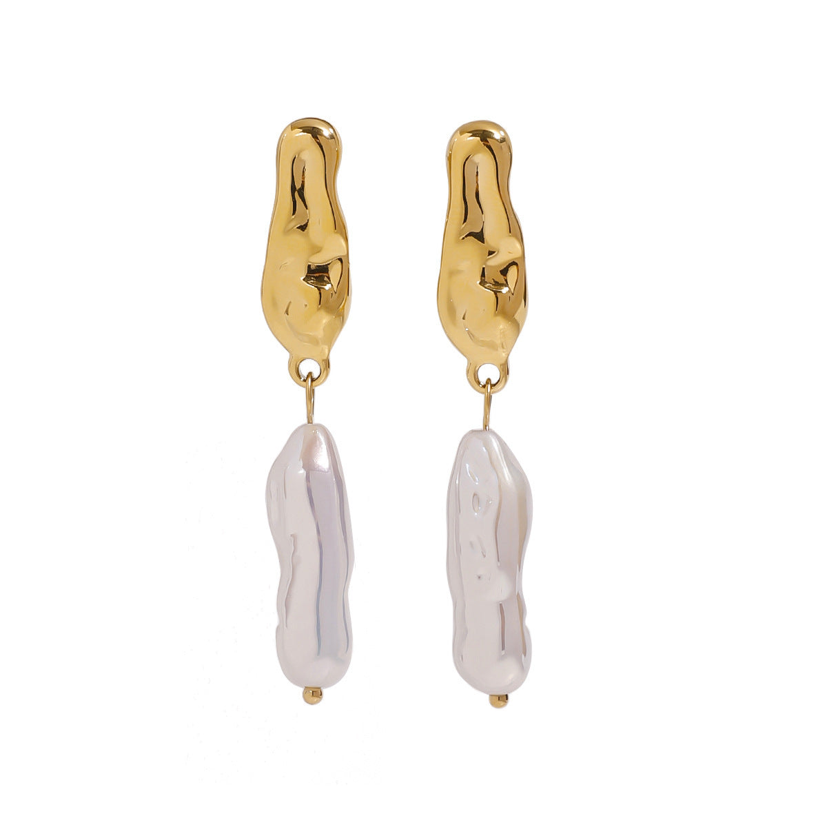 Stainless Steel Pearl Earrings High-grade Earrings - Norellé