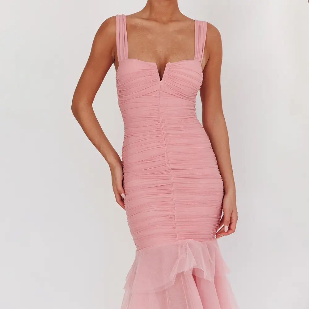 Patchwork Suspender Dress