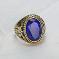 Creative Retro Quality Ins Style Fashion 18K Real Gold Gemstone Ring - Norellé