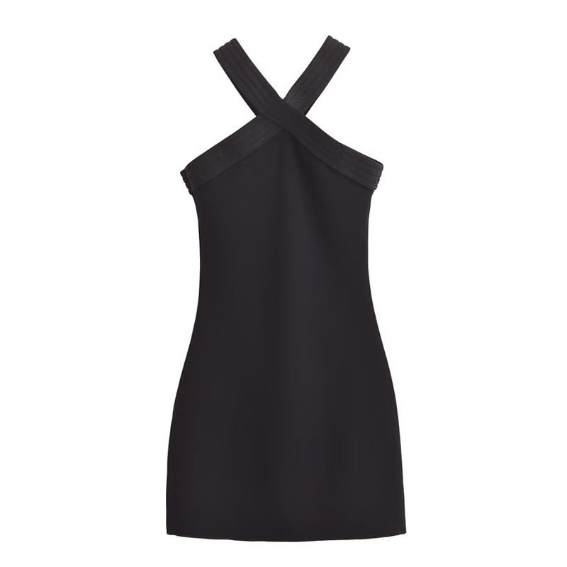 Summer Stretch Hanging Collar Comfortable Sleeveless Sling Dress - Norellé