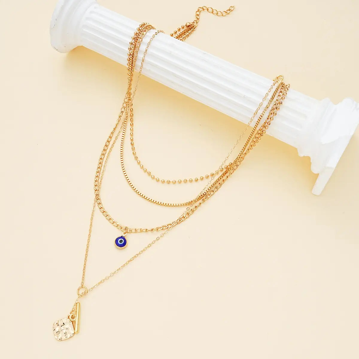 Retro Creative Palm Star Moon Necklace Fashion Personality Female