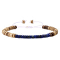 Simple Turquoise Wooden Bead Bracelet - Norellé