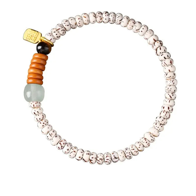 Single-wrap Bracelet Crescent Moon High Density Smooth And White - Norellé