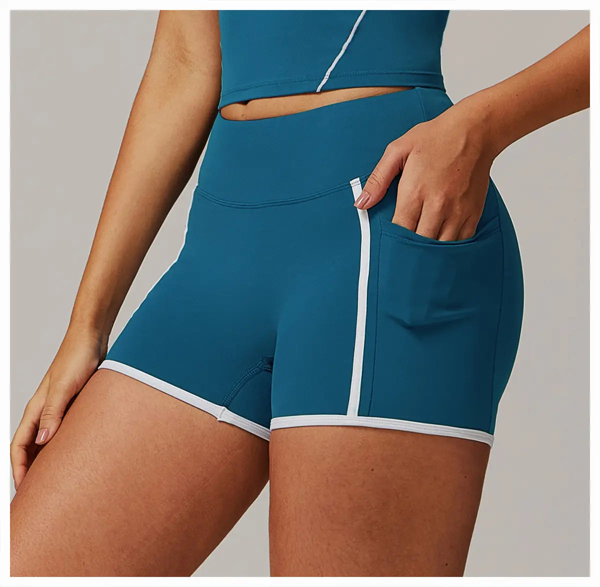 Nude Feel Yoga Shorts High Waist Sports And Fitness