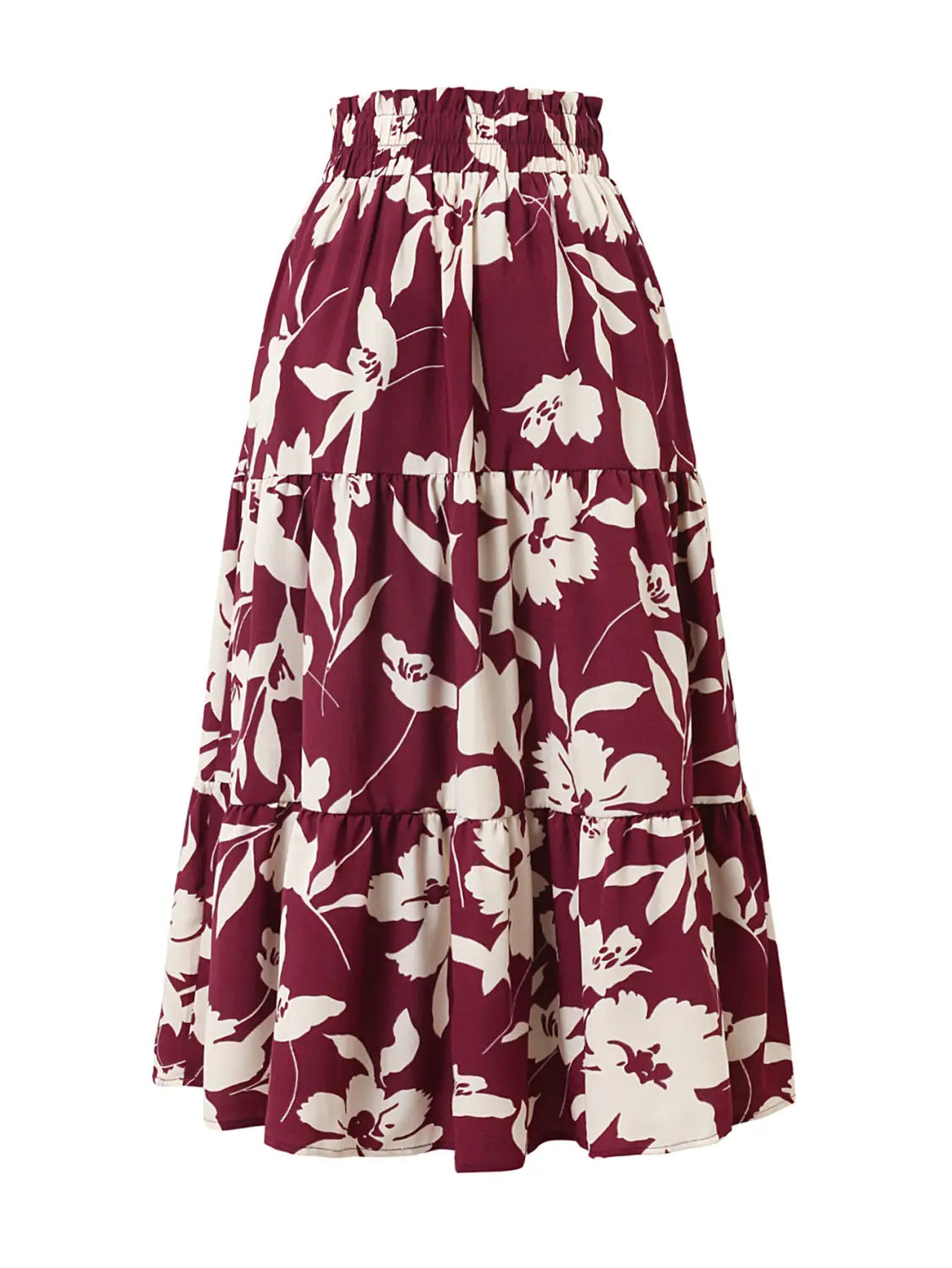 Printed A- Line Skirt Pleated Women