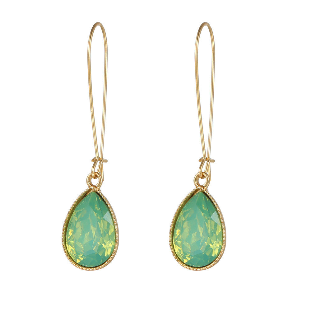 Spring And Summer Cool Water Drop Earrings - Norellé