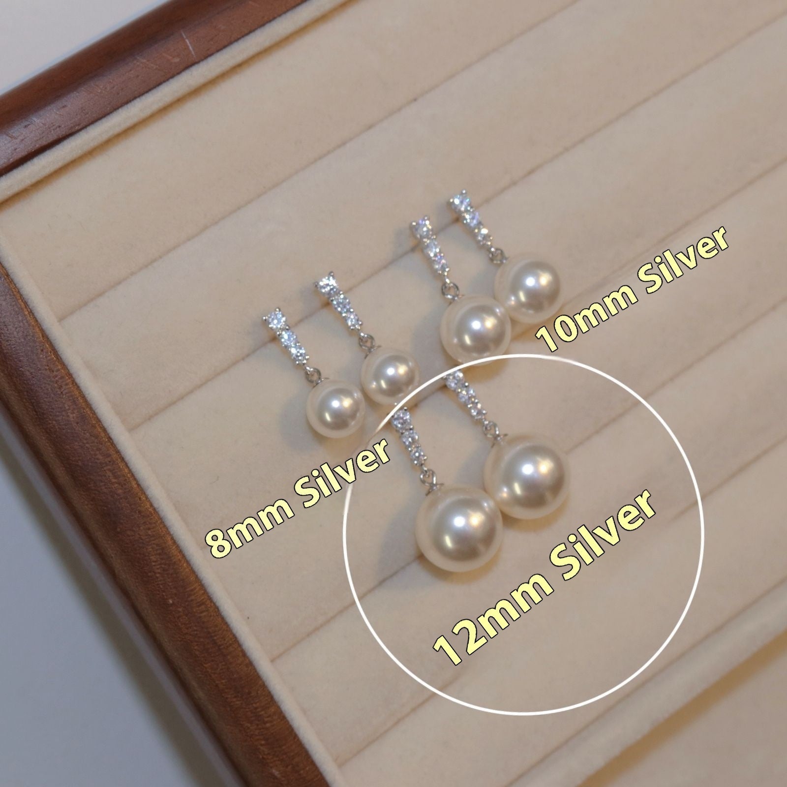 Pearl S925 Silver Stud Earrings For Women - Norellé