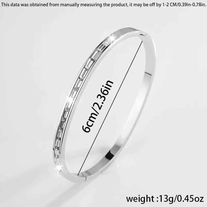 All-matching New Non-fading Diamond-embedded Stainless Steel Bracelet For Women - Norellé