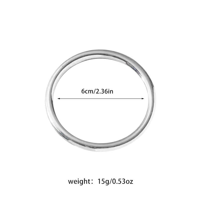 Electroplated CCB Simple Bracelet Cylindrical Three-dimensional For Women