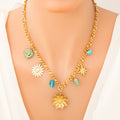 Double-layer Twin Titanium Steel Pendant 18K Gold Color-preserving Clavicle Chain - Norellé