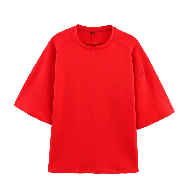 Short Sleeve Double-sided Cloth Sweater Pants - Norellé