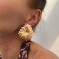 Metal Liquid Lava Ring Water Drop Hug Finger Ring Finger Ring Earrings Suit - Norellé