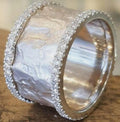 Drawing Craft Irregular Wave Pattern Wide Ring - Norellé