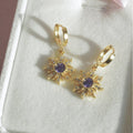 SUNFLOWER Earrings Copper Plated Gold Thickened - Norellé