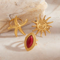 Oceanic Gold Starfish Ring - Norellé