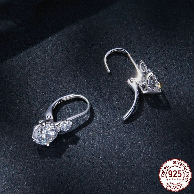Affordable Luxury Style S925 Sterling Silver 1 Karat Moissanite Ear Clip - Norellé