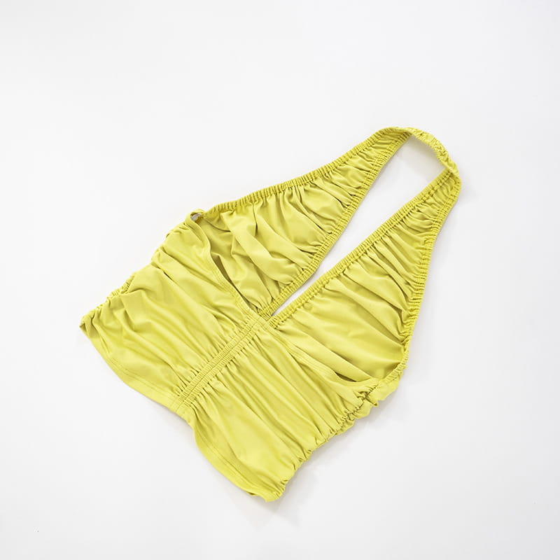 Women’s V-neck Pleated Backless Camisole