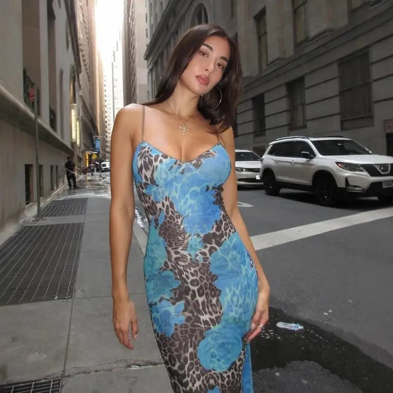 Slim-fit Backless Sling Dress