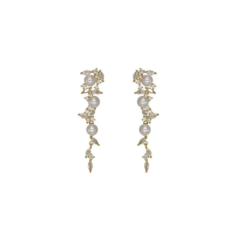 Tassel Pearl Women's Long Earrings - Norellé