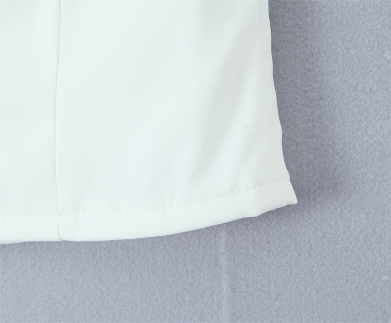 French Elegant Style Casual V-neck Backless Lace Up Halterneck Vest Short Skirt