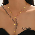 Lxalry 18K Gold Plated Rhinestone Necklace  Recycled Stainless Steel Modern Minimalist Jewelry Hypoallergenic  Ocean Safe Gift For Women Wife Mom Everyday Glam With Golden Hour Glow - Norellé