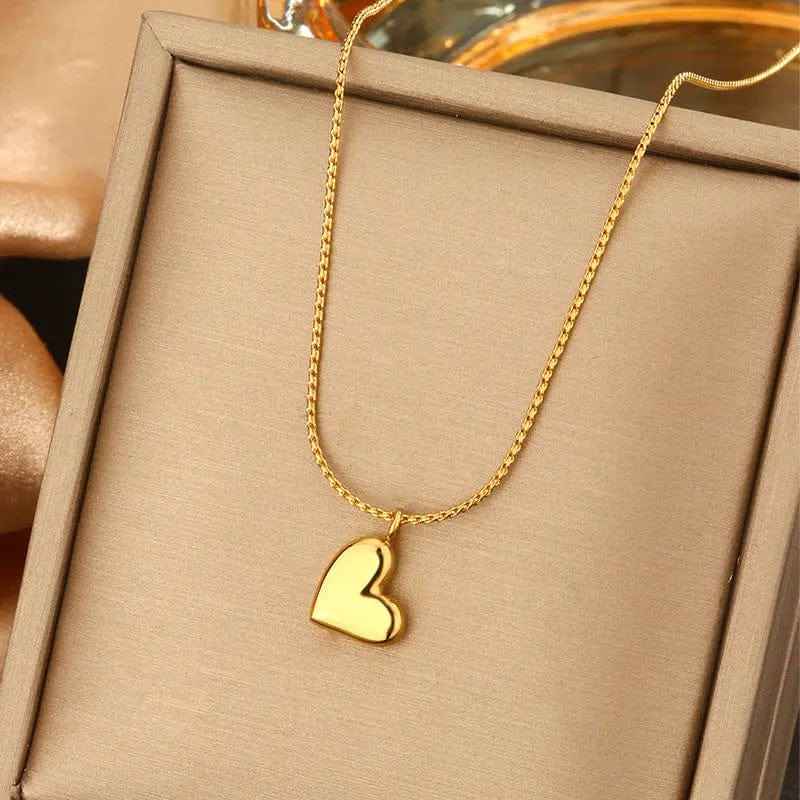 Necklace,stainless Steel,with Heart - Norellé