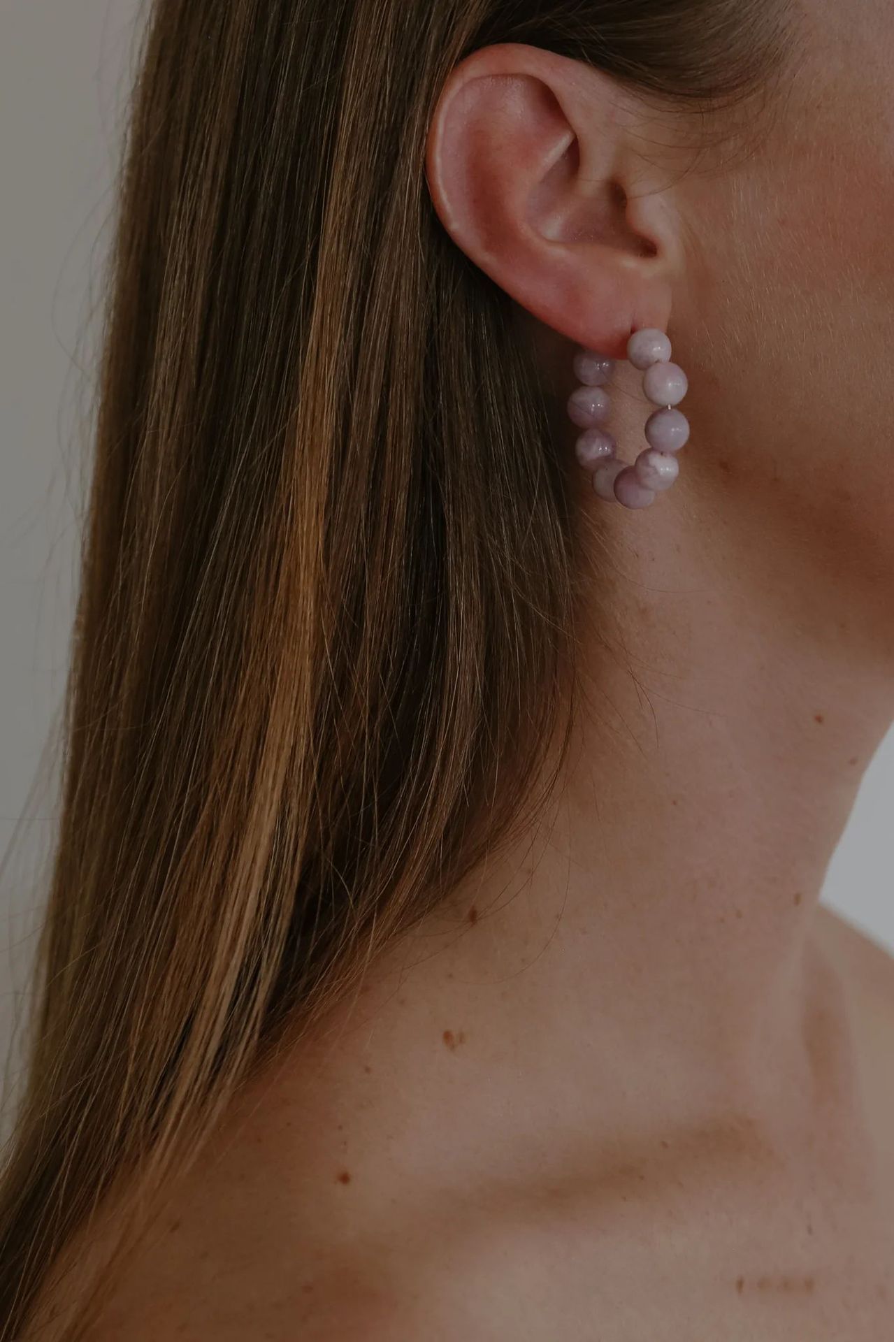Lavender Purple Ball Clavicle Chain Women - Norellé