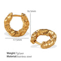 Women's Simple All-match Retro Irregular Circles Metal Earrings - Norellé