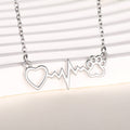 Cat Paw Necklace Heartbeat Chart - Norellé