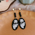 High-grade Pearl Vintage Tassel Earrings - Norellé