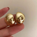 Metal Irregular C- Shaped Earrings Cold Wind Fashionable Temperament - Norellé