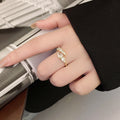 Light Luxury Minority High-grade Full Diamond Snake Ring - Norellé