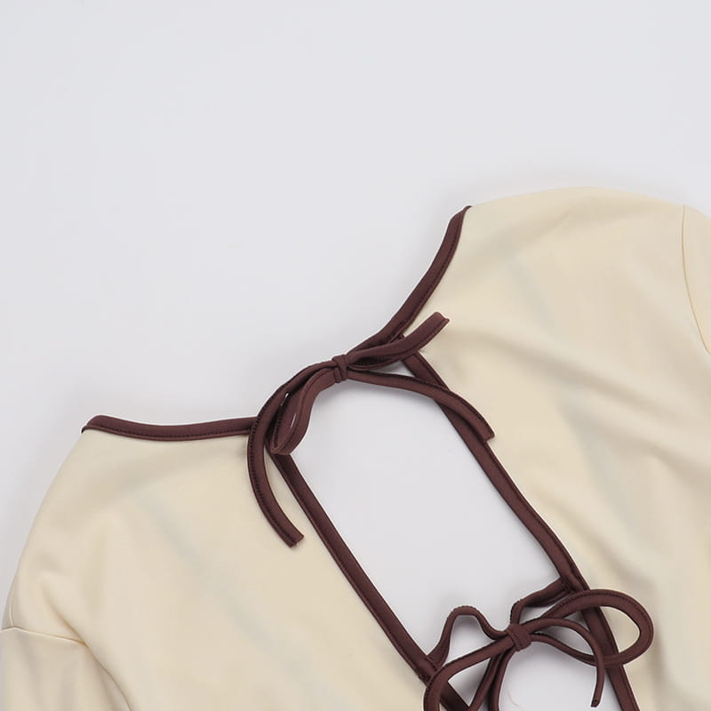 Lace-up Cutout Backless Dress Female