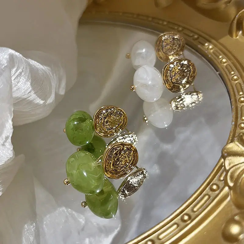 Retro Style Light Luxury And Simplicity Ear Studs Water Drop - Norellé