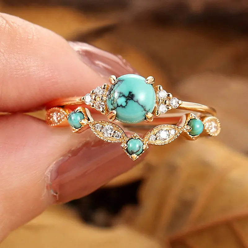Women's Retro Turquoise Ring - Norellé