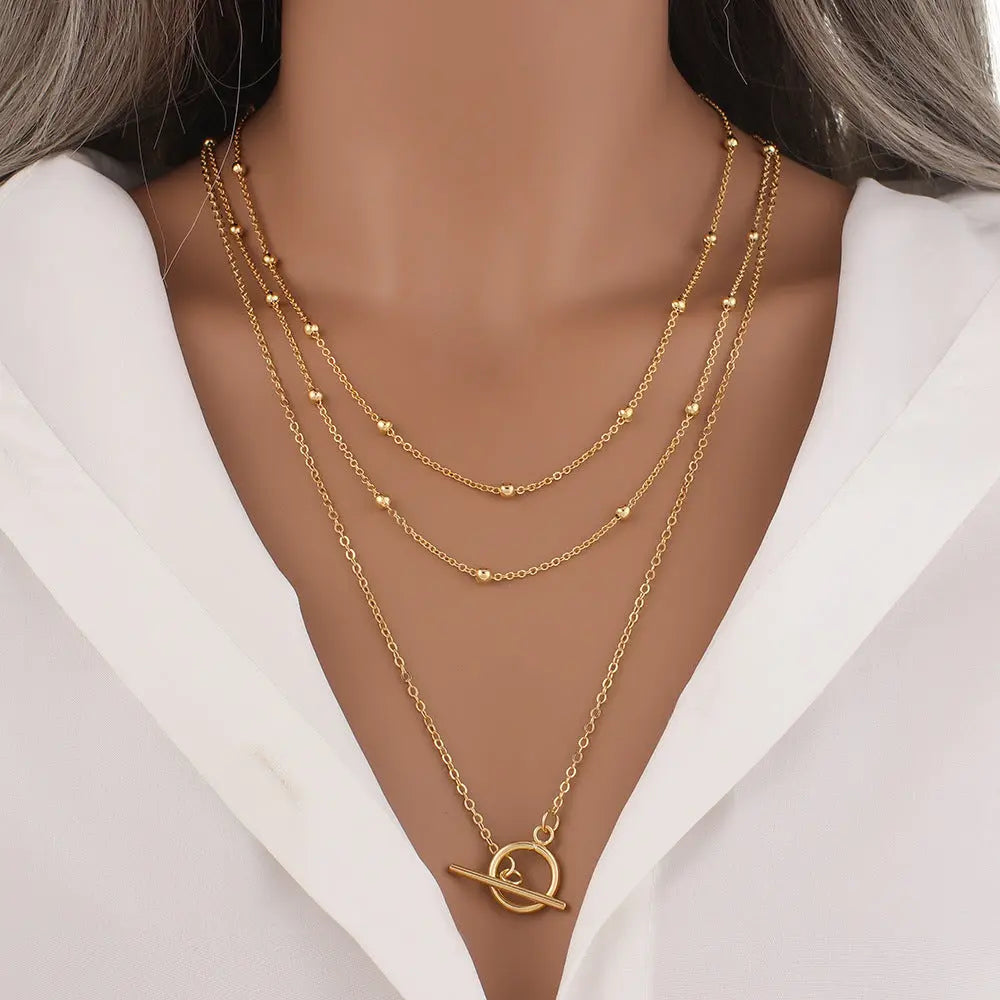Multilayer Trend Elegant Jewelry Long Snake Chain Crystal - Norellé