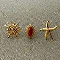 Oceanic Gold Starfish Ring - Norellé
