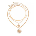 Exaggerated Face Sun Alloy Ring Suit Vacation Beach Geometric Adjustable Ring - Norellé